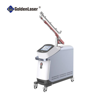 دستگاه لیزر پیکوثانیه کیو سوئیچ شده 600mj/Cm2 دستگاه پاک کننده تاتو
