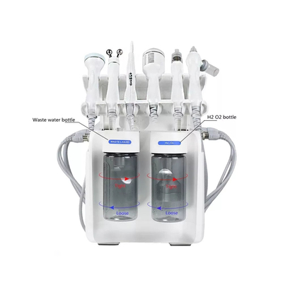 دستگاه تمیز کردن صورت 6 در 1 اکسیژن H2O2 دستگاه صورت حباب کوچک
