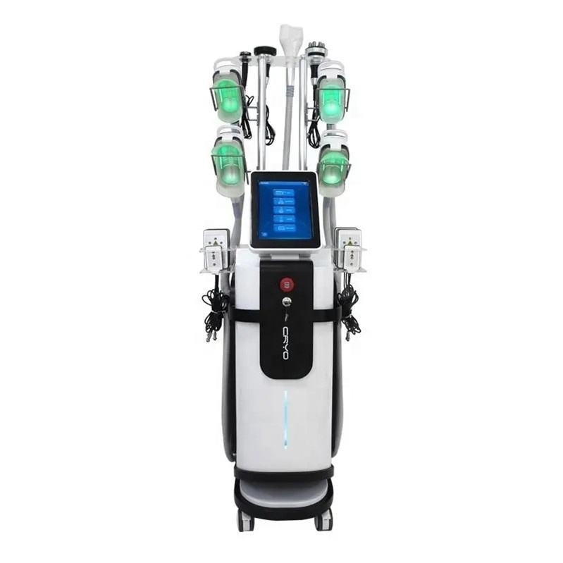 ماشین لاغری جدید نوع 360 کریولیپولیز 5 کریو دستگیره های کریوتراپی شکل دادن بدن 40K Cavitation RF Slim Machine